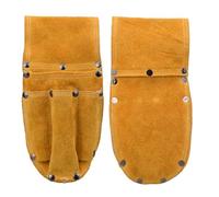 Holibanna Trousse à Outils Multifonction avec Poches Séparées en Cuir de Vachette Suédé, Résistante à l'usure pour Réparation et Construction