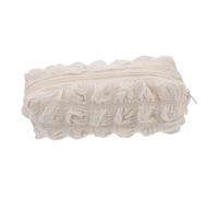 Holibanna Trousse De Maquillage Couvercle De Toilette Anneau De Toilette Filtre à Crème Couvercle De Pot Spécial Couvercle du Filtre Filtre Lève-Couvercle De Toilette Polyester Beige