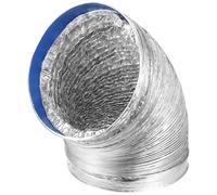 Holibanna Tuyau Flexible Aluminium Haute Température Ømm Gaine Ventilation pour Conduit Hvac Extraction et Évacuation Sèche Linge