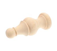 Holibanna Unfinished Wood Finials Classic Roman Bridge Design for DIY Bed Post and Curtain Rod Home Decor Easy Installation Decorative Wooden Finials for Staircase and Indoor Use