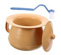 Holibanna Urinal Portable Avec Couvercle Seau à Urine Pour Garçon Fille Adulte Camping Et Hôpital Facile à Nettoyer Avec Brosse Incluse