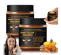 HOLICOW Tallow Honey Balm - Organic Grass-Fed Beef Tallow Balm, W/ 100% Grass Fed Beef Tallow & Raw Honey, Natural Ingredients, Nourishes and Repairs Dry Skin, Holicow Beef Tallow for All Skin (2)