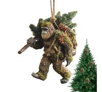 Holiday Animal Ornaments - Funny 2D Acrylic Christmas, Cute Festive Decor Pieces, Sturdy Decorative Accents, Adds Whimsy to Home Office, Celebration Use for Bedroom Living Room Door