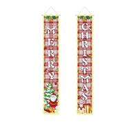 Holiday Banner - Lighted Door Ornament for Seasonal Joy | Glowing Decoration with Creative Design & Party Appeal for Front Porch, Living Room Showcase and Home Décor Arrangement 180x30cm