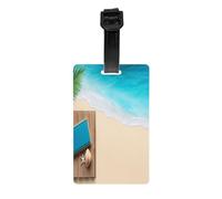 Holiday by The Seaside Étiquette de bagage en PVC pour valises, croisières et voyages en avion, pour sacs de voyage et valises