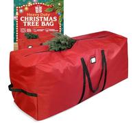 Holiday Cheer Sac de rangement pour sapin de Noël - Sac de rangement robuste pour sapin de Noël artificiel jusqu'à 2,3 m de haut, imperméable avec poignées durables et fermeture éclair - Sac de