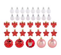Holiday Christmas Tree Balls - 35 Pieces Ornaments, Tree Decorations | Ideal for Party, Railing, Engagement, Wedding, Store, Event, Seasonal Decor, Holiday Display, Festive Setup, Celebration