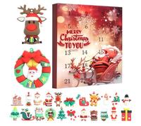 Holiday Countdown - 3D Collectible Pendant for 24 Days Christmas Holiday Countdown | Festive Hanging Ornament for Home Living Room Bedroom School Party Family Gathering and Seasonal Display
