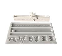 Holiday Countdown Calendrier Moule festif en silicone pour décorations de Noël | Démoulage facile des fournitures de bricolage pour la pâtisserie, le savon, le plâtre, la bougie, l'art de l'école