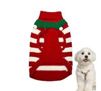 Holiday Dog Apparel | Warm Pet Sweater | Winter Dog Costume | Striped Dog Knitwear, Breathable Pet Pullover, Festive Dogs Clothes, Holiday Knit Dogwear, Christmas Sweater for Dogs