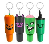 Holiday Edition Mini Conteneur De Porte-clés Tumbler, Halloween Key Ring Charm, Mignon Tarm Tarm Keyring, Avec Portable Et Léger, 9.4x3.9x3cm, Pour L'école, La Plage, Les Achats, Les Vacances, La Fête