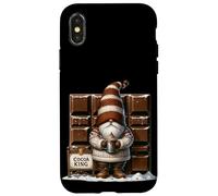 Holiday GNOME for Men and Boys Love Chocolate and Hot Cocoa Coque pour iPhone X/XS