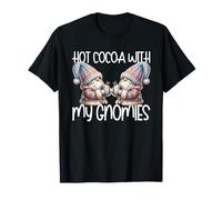 Holiday Gnomes with Hot Cocoa Mugs Funny Saying for Winter T-Shirt