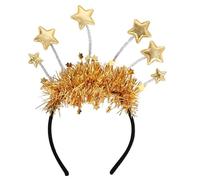 Holiday Headbands - Glitter 2026 New Year Headpiece, Gold Tassel Hair Accessory, Sparkling Sequin , Fashion Party Decoration | Shiny Headband For Christmas Eve Birthday Office School Costume Wome
