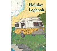 Holiday Logbook - Caravan in Cornwall | Coastal nautical designs sewn onto on old sea charts | camping caravan record book