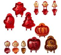 Holiday Lot de 6 mini moules à tarte, moules à tarte à la main pour la pâtisserie, la machine à Halloween, les festivals et les fêtes (6 pièces)