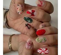 Holiday Matte Persist Hoofs Christmas Snow Twist Bow Art Plan Réutilisable ABS Arnaque Inductif Facile à utiliser pour Femmes Flocon de Neige Nœud Twist False