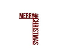 Holiday Metal Door Top Ornement Snowman/Santa/Deer/Snowflake Top Decoration for Christmas New Year Decorations Metal Christmas Snowman Design