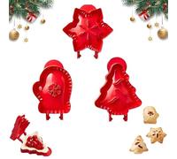 Holiday Mini Pie Mold, Hand Pie Press Mold Maker for Baking, Party Potluck Hand Pie Molds, Pumpkin Cookie Cutters, for Festivals and Parties(3pcs-a)