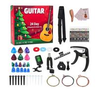 Holiday Music Guitar Advent Calendar 24 Day Countdown Gift Set | Exciting 2026 Guitar Advent Calendar Reveals 24 Days Music Themed Accessories Picks Keepsakes Building Holiday Excitement