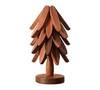 Holiday Pads - Wooden Trivet for Kitchen Counter | Heat Resistant Foldable Design with Festive Tree Style & Protective Serving Features for Dishes, Pots, Pans and Teapot