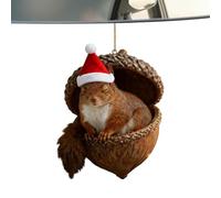 Holiday Pine Figures - Pine Cone Ornament for Festive Decorating | Acrylic 2D Cute Forest Characters with Seasonal Charm & Lightweight Hanging Features for Christmas Trees, 3.15 * 3.15inch