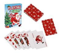 Holiday Playing Cards - Jumbo Index, Glossy Finish, 52-Count | Classic Festive Deck With Jumbo Readable Index, Glossy Coated Cardstock For Family Game Night Holiday Gathering Party Enterta