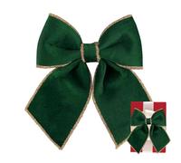 Holiday Ribbon Bows - Festive Seasonal Accents | Decorative Bow Set with Vibrant Designs for Wreaths Doors Walls Stairs Party Wedding Enhancing Holiday Themes and Celebrations, 7.87x10.24 inches