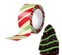 Holiday Ribbon - Glow in the Dark Festive Strip, Holiday Safety Ribbon for Party Marking, Fun Easy Use Warning Tape Festive Accessories for Classroom Playground Path Garden Driveway 196.85in
