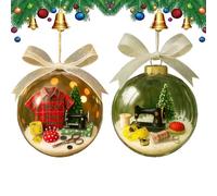 Holiday Sewing Snow Globe Ornament, Vintage Sewing Machine Christmas Tree Decoration, Christmas Sewing Snow Globe Ornament, Unique Gift for Sewists Or Families,Friends (A+B)