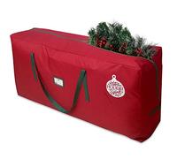 Holiday Spirit Sac de rangement pour sapin de Noël Vert 2,1 m Rouge 2,1 m
