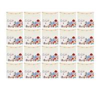 Holiday Table Napkins, Authentic Dinner Serviettes, Square Guest Paper Towels, 20 Count Absorbent Napkins for Family Dining Celebration Decorations Table Setting Use 12.99x12.99 Inches