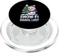 Holiday Tech Humour Snow Connection Christmas Love Apparel PopSockets PopGrip pour MagSafe