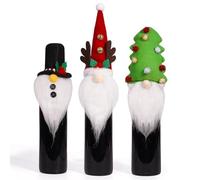 Holiday Wine Bottle Covers | Christmas Themed Decorative Toppers | Decorative Wine Bottle Toppers for Christmas | Elegant Party Favors for Wine Bottles, Great for Holiday Gatherings and Celebrations