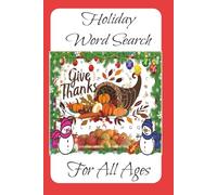 Holiday Word Search: Puzzles with Easy to Read Print that are fun and simple | 6x9 inches, 110 pages | 50+ puzzles by ZA Ashworth