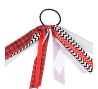 Holidays Collection Chouchous en soie avec motif de Noël doux et confortable pour décoration de cheveux pour filles