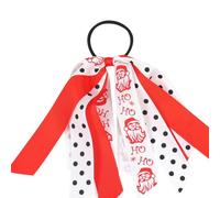 Holidays Collection Chouchous en soie avec motif de Noël doux et confortable pour décoration de cheveux pour filles