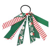 Holidays Collection Chouchous en soie avec motif de Noël doux et confortable pour décoration de cheveux pour filles