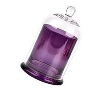 HOLIDYOYO 1 Ensemble Couverture Verre Décorative pour Bougies Aromatiques de Décoration de Mariage Verre Transparent de Diamètre Accessoire de Décor pour Salon et Fête