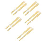 HOLIDYOYO 10 pièces Bougies Aromathérapie Oreille Cire Abeille Forme Trompette Pratique pour Nettoyage Cérumen et Relaxation Couleur Jaune