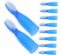 HOLIDYOYO 10 pièces Lot de Brosses à Dents Souples Petite avec Manche Court Antidérapant Brosses Hygiène Portatives pour Prisonniers pour Dents et Gencives Sensibles