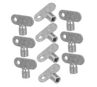 HOLIDYOYO 10 pièces Lot de Clés Vanne Radiateur Carrées Alliage de Zinc Durables Clés Purgeur Radiateur Anti-bruit Accessoire Plomberie pour Purge Air Chauffage