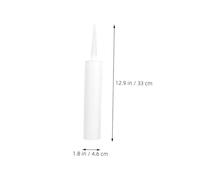 HOLIDYOYO 10 pièces Lot de Tubes de Calfeutrage Vides Réutilisables pour Joints et Étanchéité Compatibles Silicones et Résines Embouts Ajustables pour Carrelage et Réparation