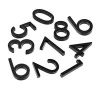 HOLIDYOYO 10pcs Autocollants Chiffres Adhésifs pour Numéro de Maison en Abs et Résine, Résistants la Rouille, Faciles à Installer, pour Porte D'hôtel ou Appartement