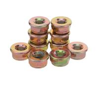 HOLIDYOYO 10pièces Écrous de Broche à Filetage Gauche Accessoires Entretien de Pelouse pour Fixation Lame Tondeuse Compatible avec Husqvarna Kit Vis pour Débroussailleuse et Tête de Coupe