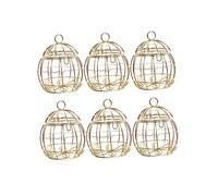 HOLIDYOYO 12 pièces Boîte à Mariage Cage Dorée Coffret Forme Oiseau Contenant Dragées Doré pour Fête pour Mariage et Anniversaire
