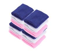 HOLIDYOYO 12 pièces Bracelets de Poignet Élastiques Transpirants pour Adolescents Protège Poignet Confortable Coton Éponge Bandeaux Absorbants pour Fitness Basket Course Musculation