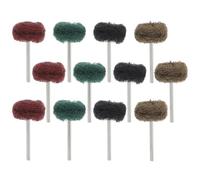 HOLIDYOYO 12 pièces Kit de Meules de Polissage Abrasives pour Touret Têtes de Meulage Fibre Nylon Roues de Polissage Multifonctions pour Ponçage et Lustrage Phare Voiture Accessoires