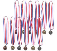 HOLIDYOYO 12 Pièces Lot de Médailles Garçon Fille Or Bronze avec Rubans pour École Marathon et Compétitions Récompenses pour Jeux et Événements Scolaires