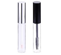 HOLIDYOYO 12pièces Transparent Mascara Tube Set With Eyeliner And Eyelash Containers Funnels And Rubber Plugs For Liquid Makeup Transfer Couleur Aléatoire